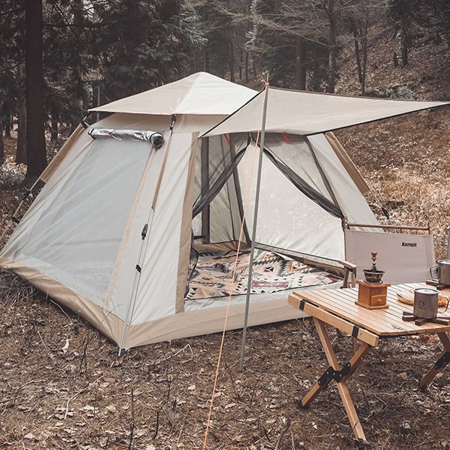 Quick Setup 4 Person Easy Pop Up Camping Tents