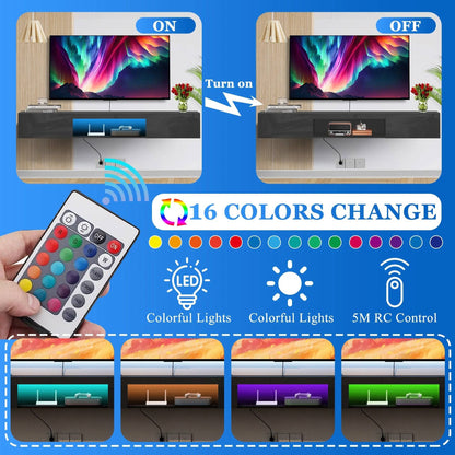 Wall Mount Slim TV Shelf