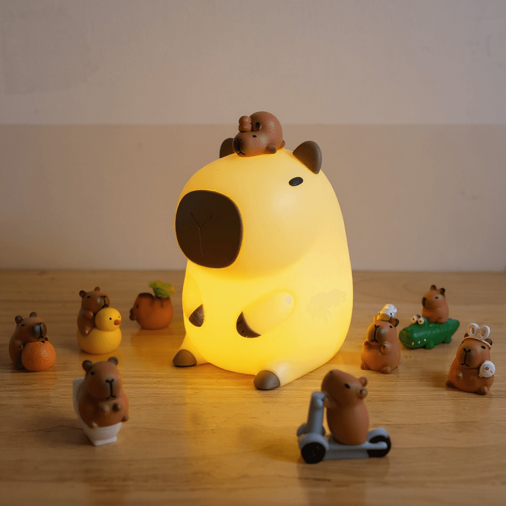 Weiche Silikon-Tier-Nachtlampe mit einstellbarer Helligkeit