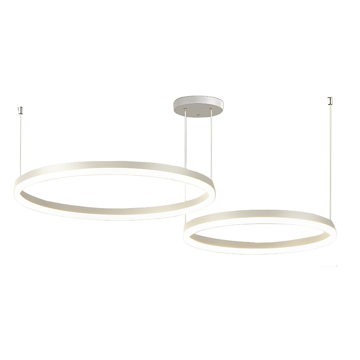 Round Stainless Steel Pendant Light Fixtures with Adjustable Brightness