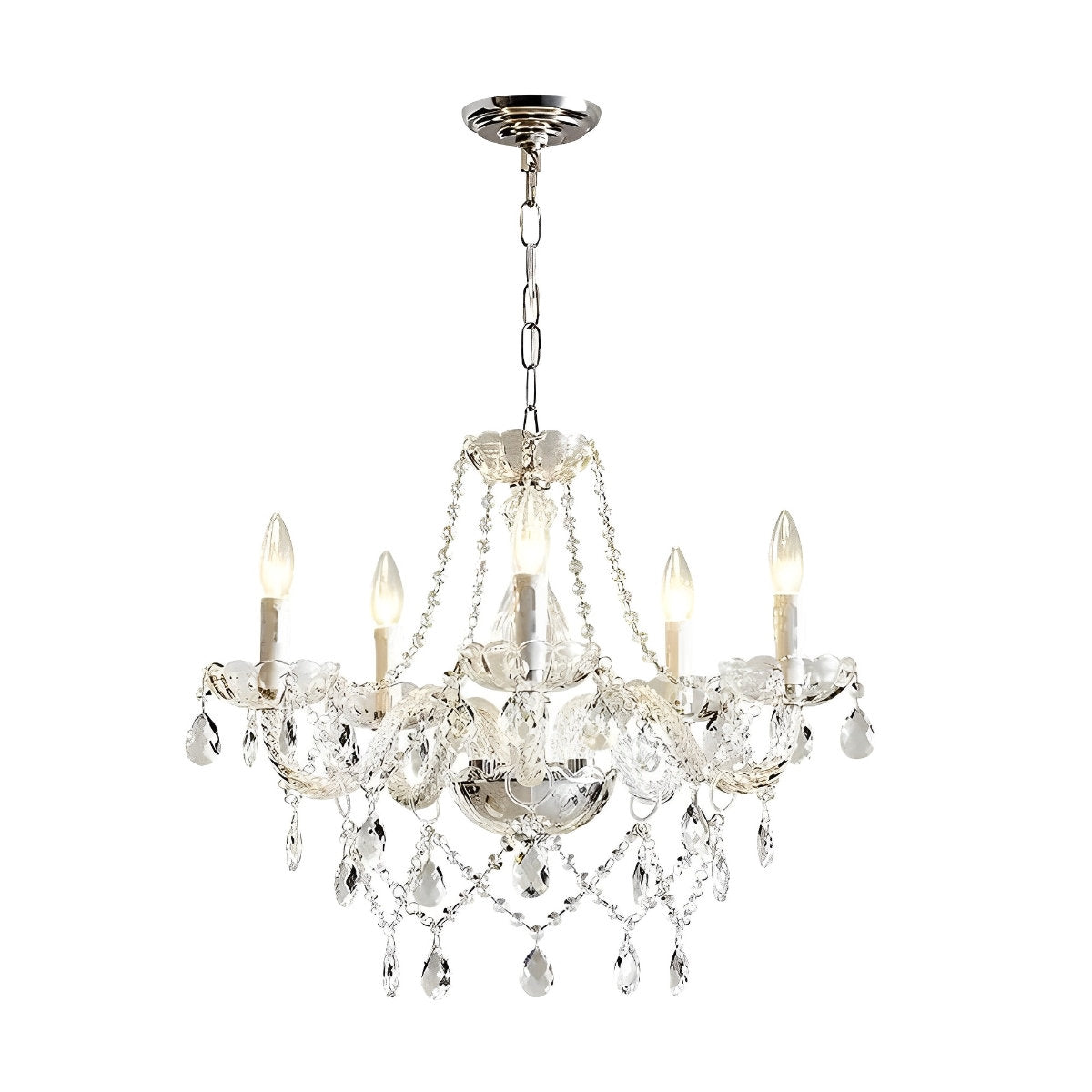 Elegant Glass Crystal Pendant Lamp