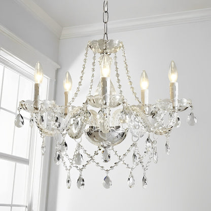 Elegant Glass Crystal Pendant Lamp