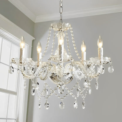 Elegant Glass Crystal Pendant Lamp