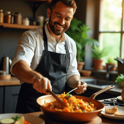 Premium Copper Frying Pan - Quick Heat Non Stick Cookware - Halri