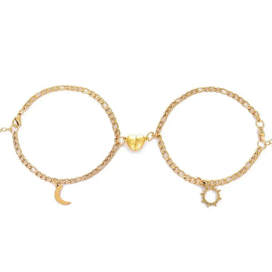 Romantic His & Hers Magnetic Lovers Bracelet Set - Halri