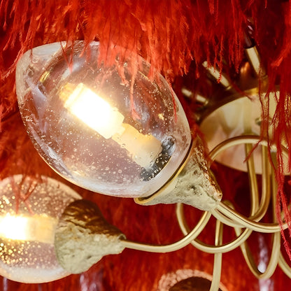 Stunning Bronze Crystal Ceiling Light Fixture
