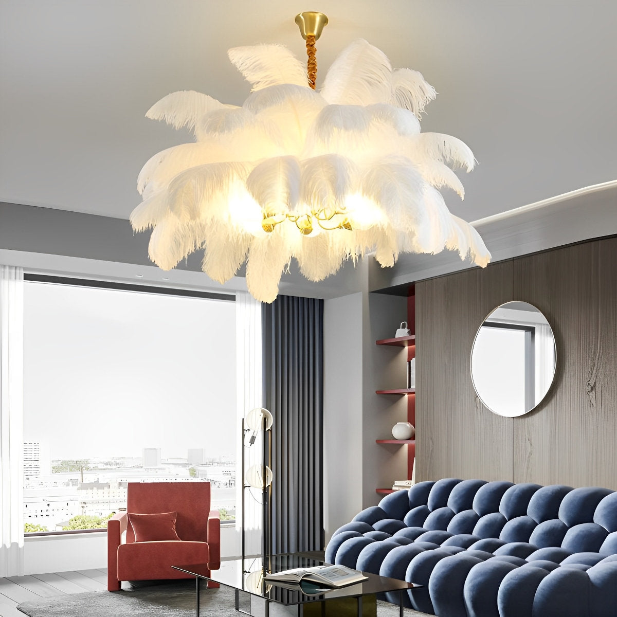 Stunning Bronze Crystal Ceiling Light Fixture