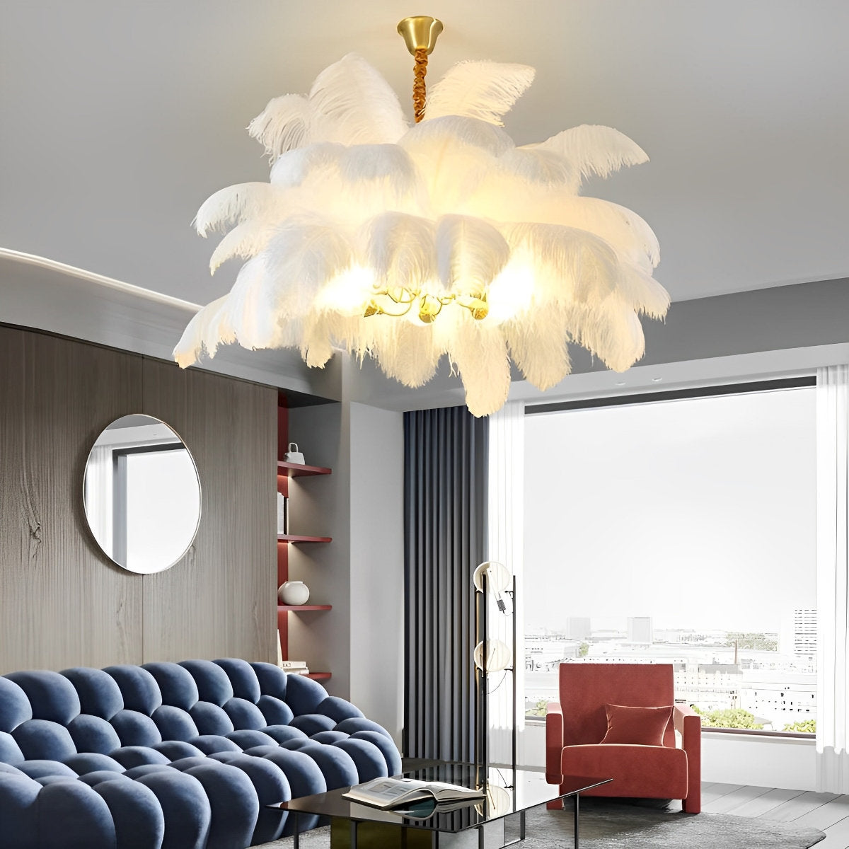 Stunning Bronze Crystal Ceiling Light Fixture