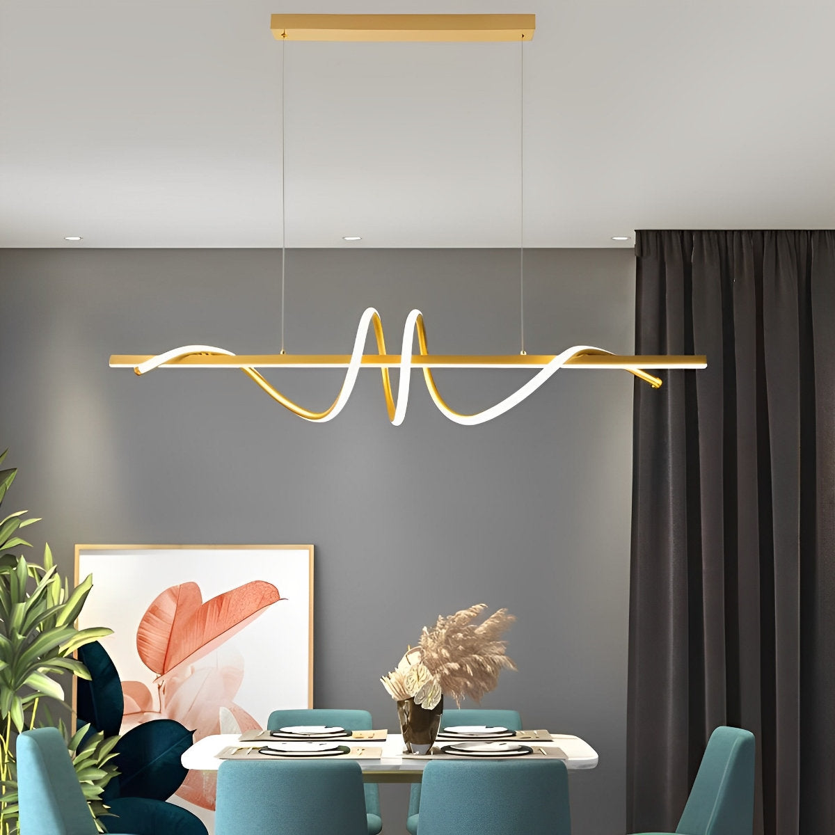 Bright Adjustable Dimmable Kitchen Pendant Ceiling Light Fixture