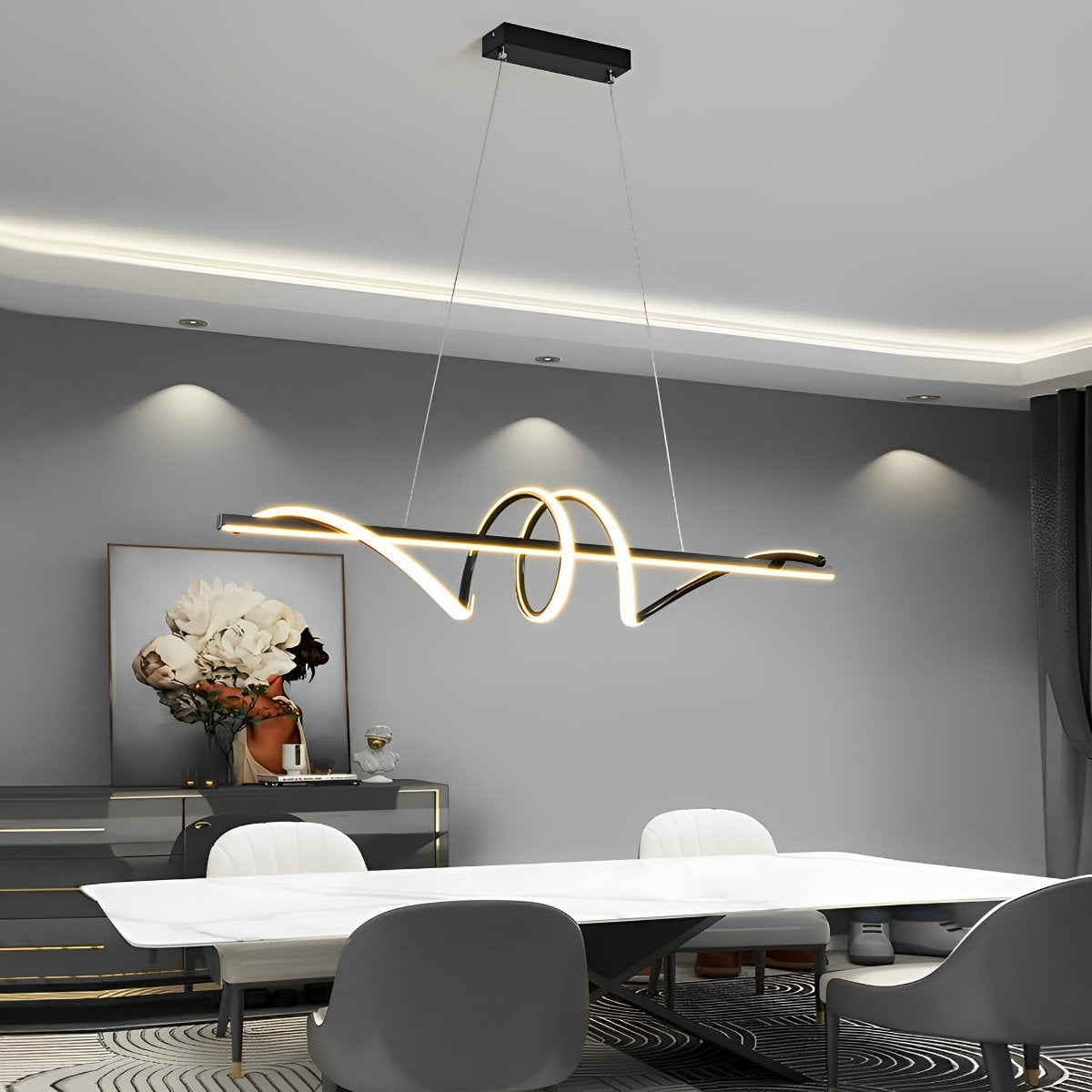 Bright Adjustable Dimmable Kitchen Pendant Ceiling Light Fixture