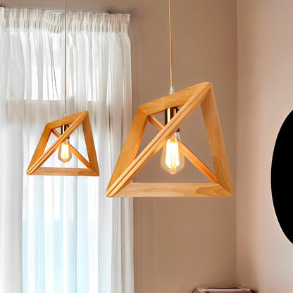 Simple Wooden Modern Pendant Light Fixture Lamp - Halri