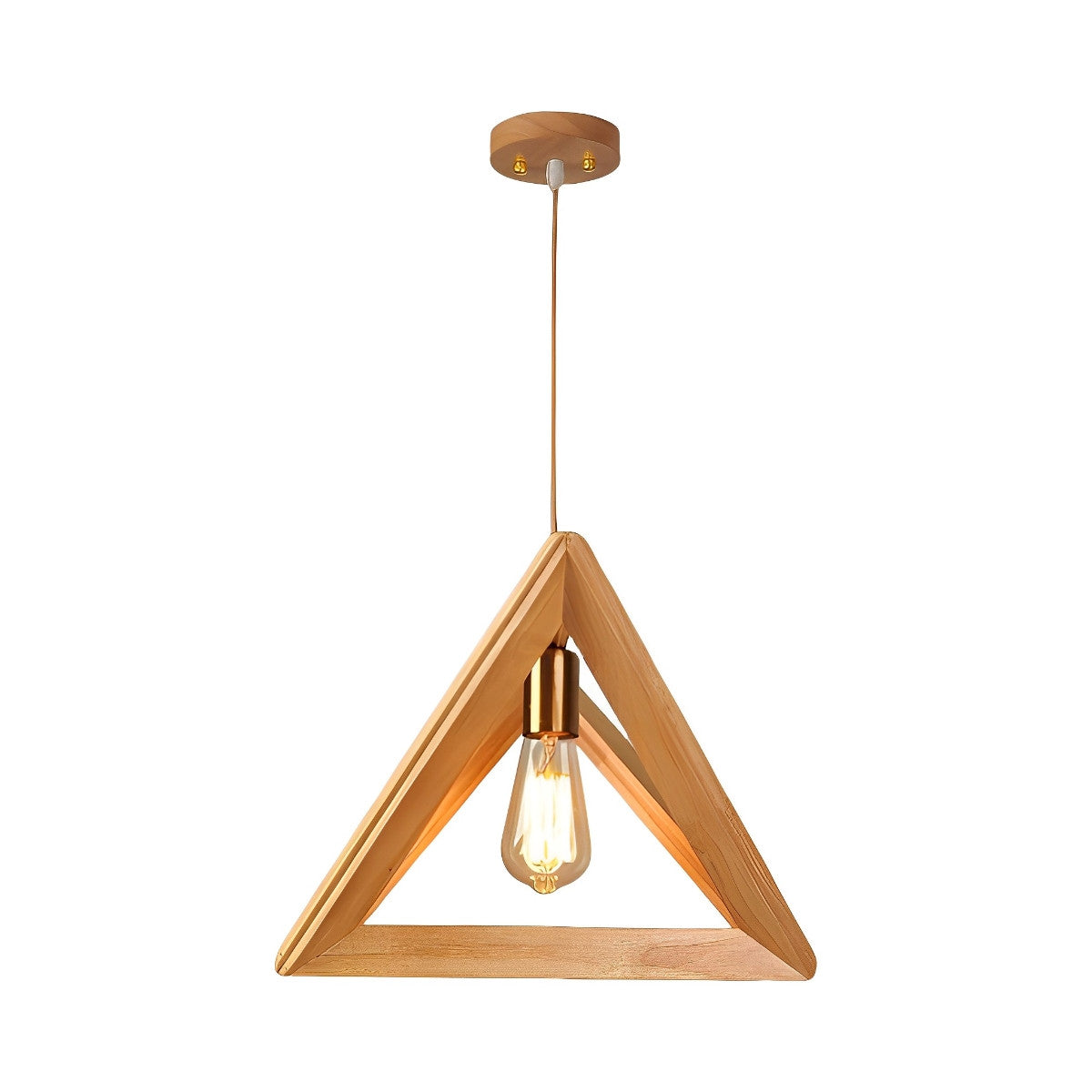 Simple Wooden Modern Pendant Light Fixture Lamp