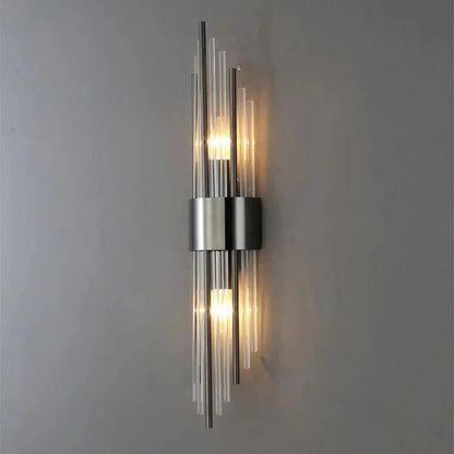 Luxuriöse LED-Wandleuchte aus Glas