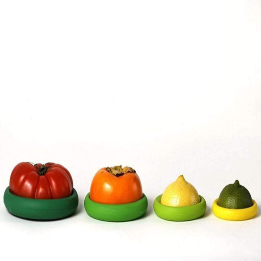 4pc Silicone Food Saver Set for Fresh Fruits Vegetables - Halri