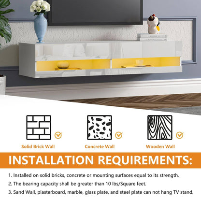 Wall Mount Slim TV Shelf