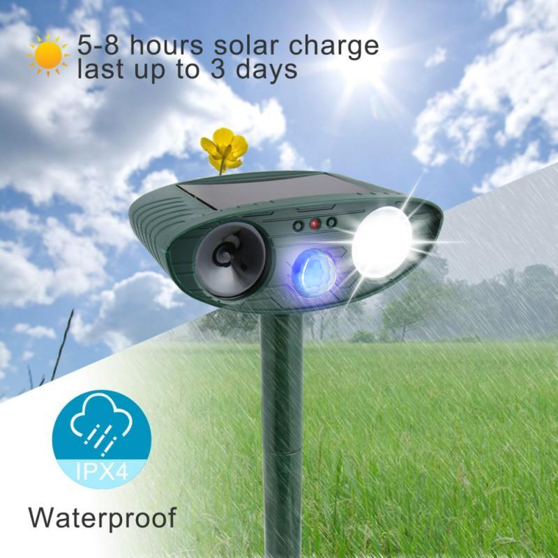 Outdoor Motion Sensor Animal Repellent 4 Piece Set