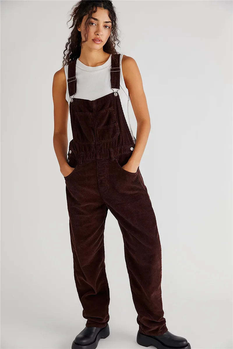 Classic Retro Denim Bib Overalls - Halri