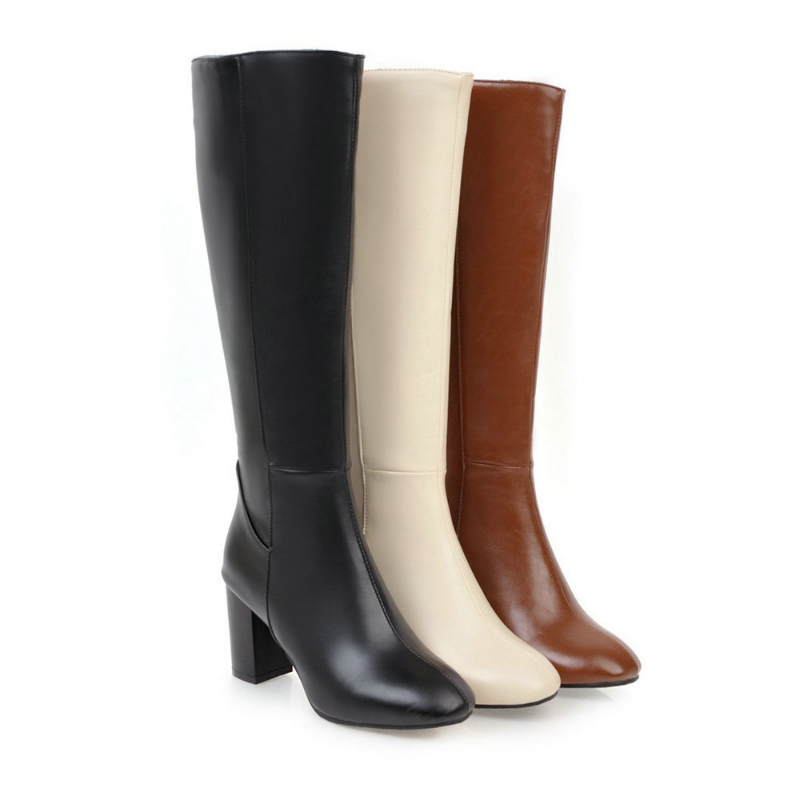 Premium Vegan Leather Zip Boots for Women