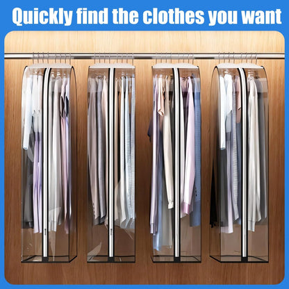 Clear Clothing Storage Bags with Zipper - 3 Pack - Halri