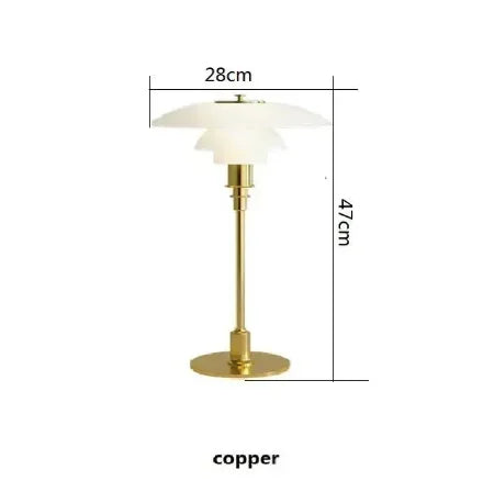 Schöne Glas-Tischlampe