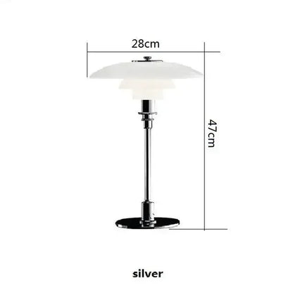 Schöne Glas-Tischlampe