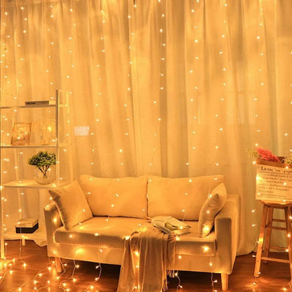 String Fairy Light Curtains