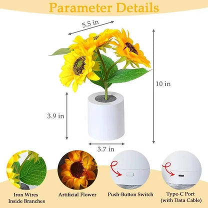 Bright Floral Table Lamp