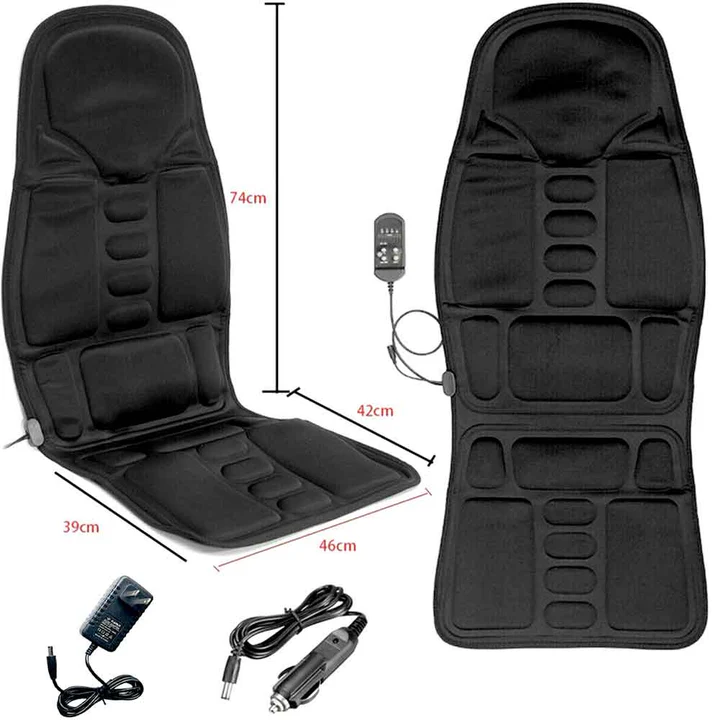 Relaxing Massage Seat Pad With Warm Back Support Cushion