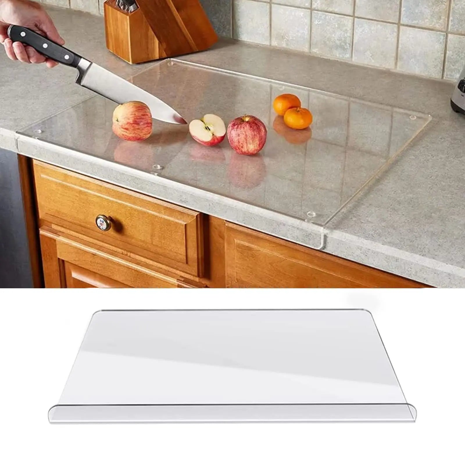 Durable Plastic Kitchen Cutting Board with Edge Guard - Befez