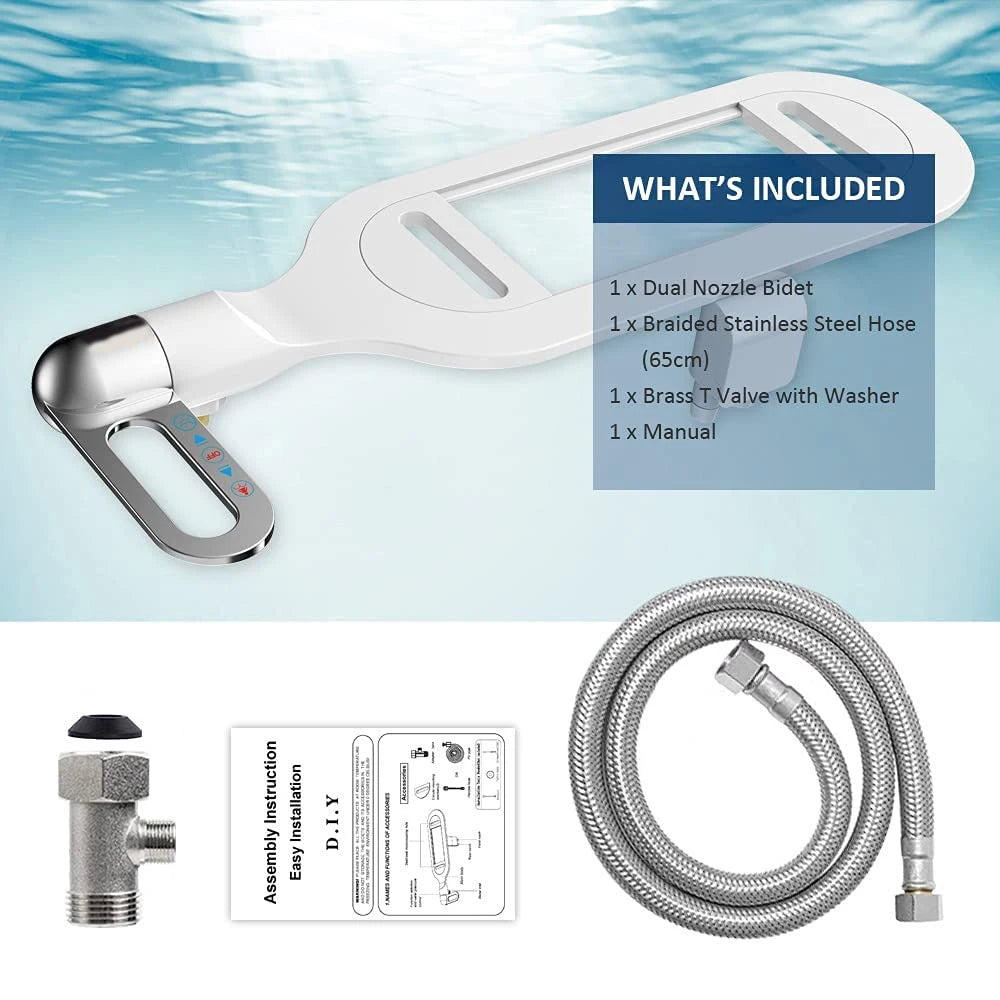 Slim Toilet Bidet Attachment for Bathroom