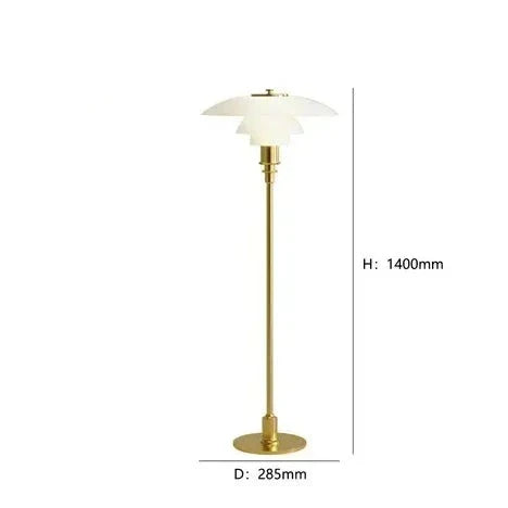 Schöne Glas-Tischlampe