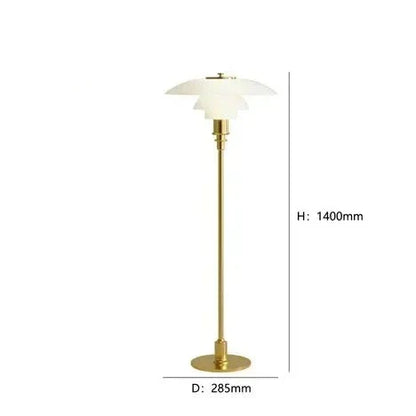 Schöne Glas-Tischlampe