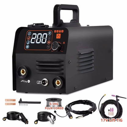 Portable 3 in 1 Multi Process Welder 200A Inverter - Halri