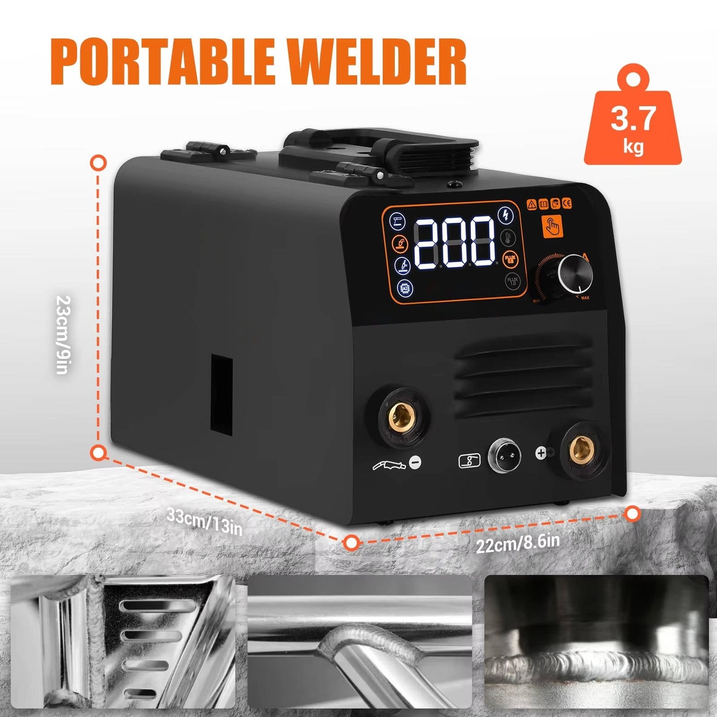 Portable 3 in 1 Multi Process Welder 200A Inverter