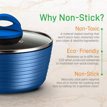 Easy Clean Cookware Pots and Pans Set