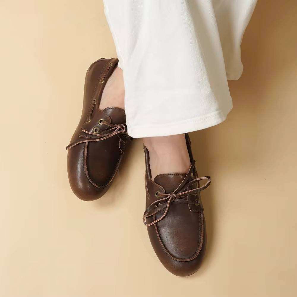 Authentic Soft Leather Moccasin Shoes - Halri