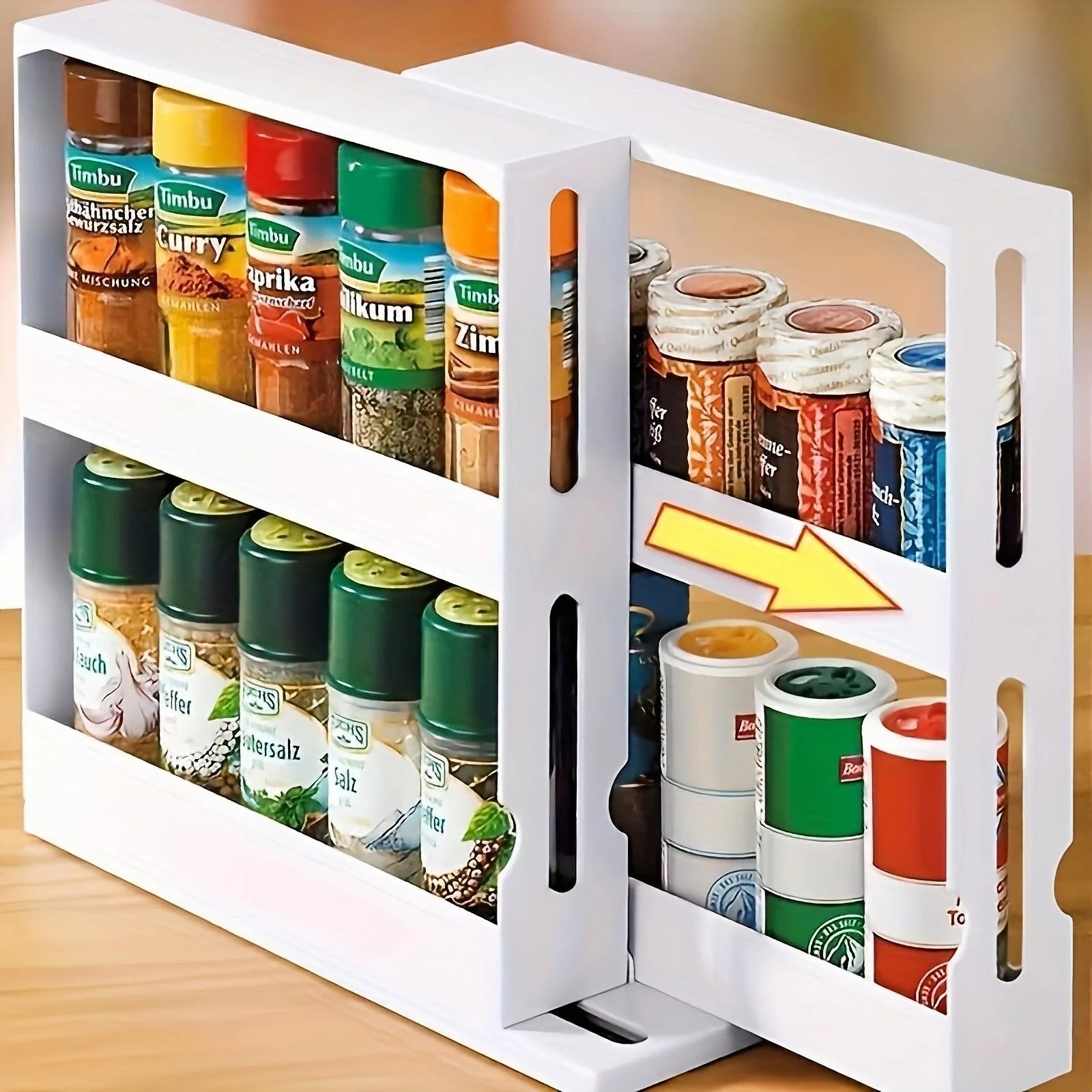 Rotating Spice Storage Rack Holder - Halri