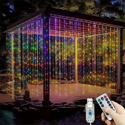 String Fairy Light Curtains