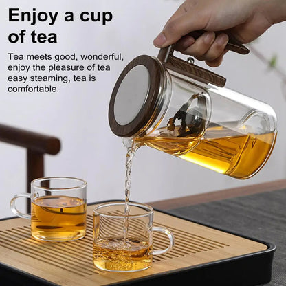 Clear Infusion Glass Tea Pot
