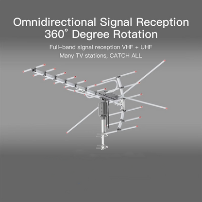 Long Range Digital Outdoor TV Antenna for Free Channels