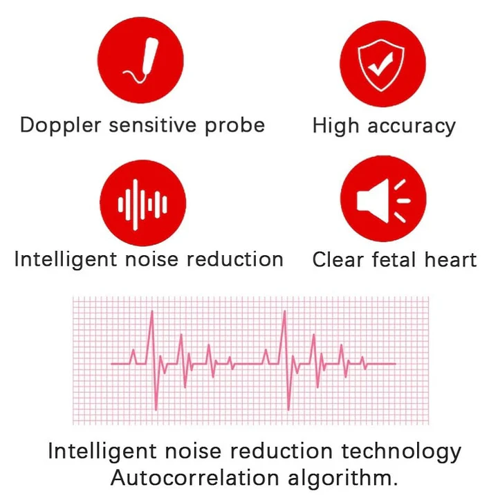 Baby Heart Rate Fetal Doppler Monitor 3MHz