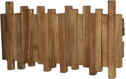 Reclaimed Wooden Wall Hook Rack Flip Down Hanger