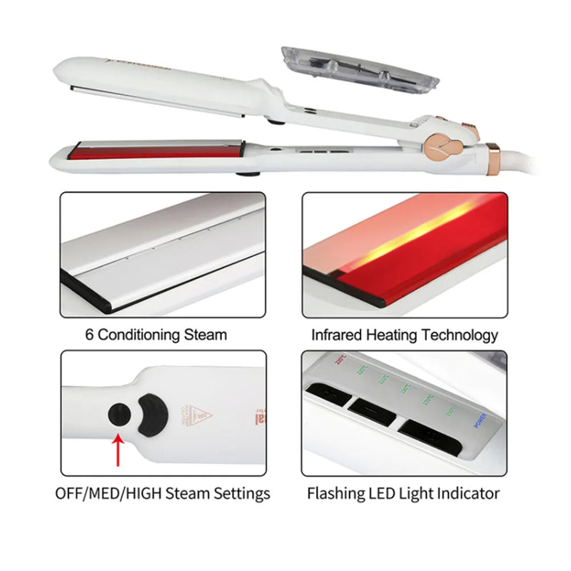 Professional Digital Ceramic Flat Iron with LED Screen