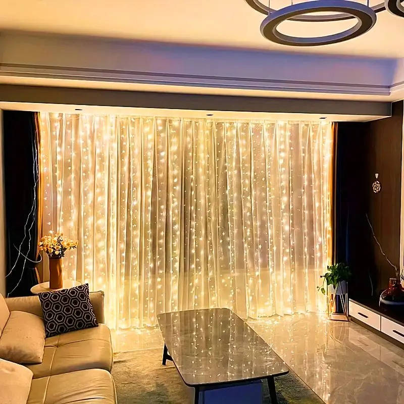 String Fairy Light Curtains