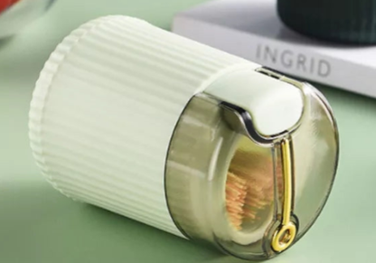 Moderner Zahnstocherbehälter aus Holz