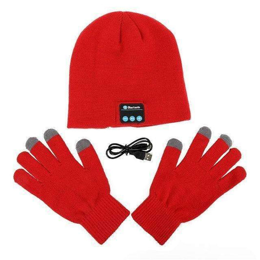 Warm Wireless Beanie with Touchscreen Gloves - Halri