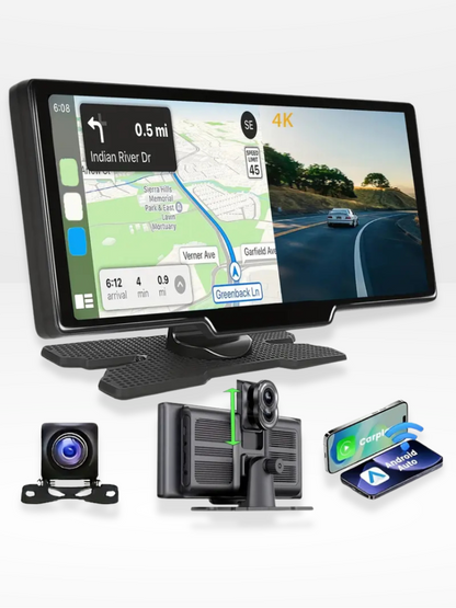 Kabelloses CarPlay 10,1-Zoll-HD-Touchscreen-Dashcam-System