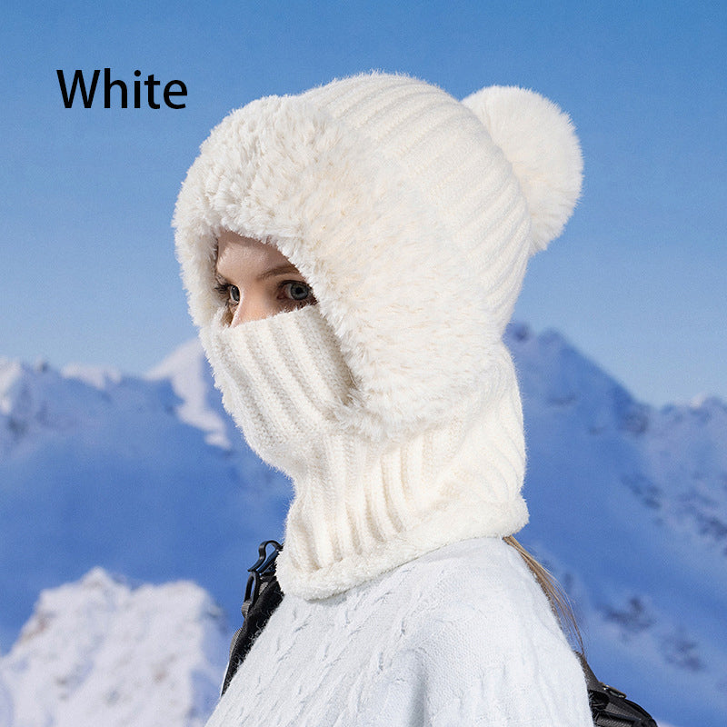 Warme FrostStrickmütze 