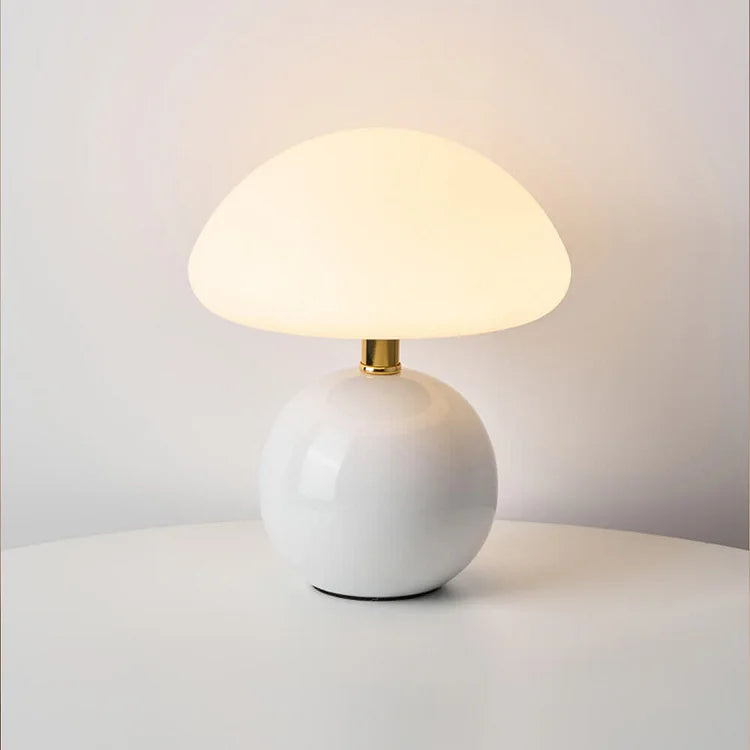Simple Vintage Fungi Desk Lamp Soft Lighting