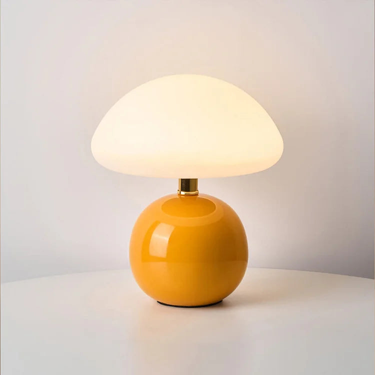 Simple Vintage Fungi Desk Lamp Soft Lighting